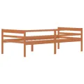 Cadre de lit Marron miel Bois de pin massif 90x200 cm