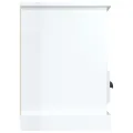 Meuble TV blanc brillant 100x35x50 cm bois d'ingénierie