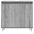 Armoire de bain sonoma gris 58x33x60 cm bois d'ingénierie