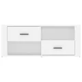 Meuble TV Blanc 100x35x40 cm Bois d'ingénierie