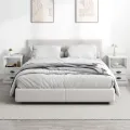 Tables de chevet 2 pcs blanc 43x36x60 cm