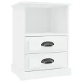 Tables de chevet 2 pcs blanc 43x36x60 cm