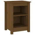 Tables de chevet 2 pcs Marron miel 40x35x55 cm Bois pin massif