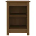 Tables de chevet 2 pcs Marron miel 40x35x55 cm Bois pin massif