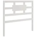 Tête de lit Blanc 95,5x4x100 cm Bois massif de pin