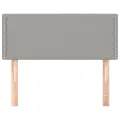 Tête de lit Gris clair 100x5x78/88 cm Tissu