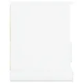 Meuble TV blanc brillant 93x35,5x45 cm bois d'ingénierie