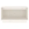 Meuble TV Blanc 60x35x35 cm Bois de pin massif