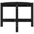 Table basse Noir Ø 62,5x45 cm Bois massif de pin