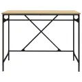 Bureau chêne sonoma 100x50x75 cm bois d'ingénierie et fer