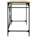 Bureau chêne sonoma 100x50x75 cm bois d'ingénierie et fer