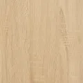 Bureau chêne sonoma 100x50x75 cm bois d'ingénierie et fer