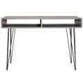 Bureau avec 2 compartiments Gris