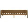 Lit de jour Marron miel Bois de pin massif 90x190 cm