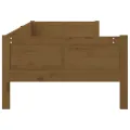 Lit de jour Marron miel Bois de pin massif 90x190 cm