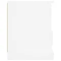 Meuble TV blanc 93x35,5x45 cm bois d'ingénierie
