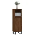 Armoire de bain chêne marron 30x30x100 cm bois d'ingénierie