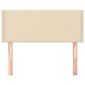 Tête de lit Crème 80x5x78/88 cm Tissu