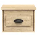Tables de chevet murales 2 pcs chêne sonoma 41,5x36x28 cm