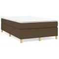 cadre de lit Marron foncé 120x200 cm Tissu