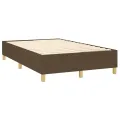 cadre de lit Marron foncé 120x200 cm Tissu