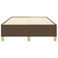 cadre de lit Marron foncé 120x200 cm Tissu