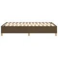 cadre de lit Marron foncé 120x200 cm Tissu