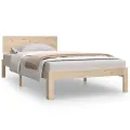 Cadre de lit Bois de pin massif 100x200 cm