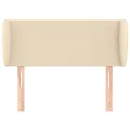 Tête de lit avec oreilles Crème 103x23x78/88 cm Tissu