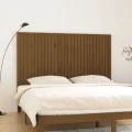 Tête de lit murale Marron miel 185x3x110 cm Bois massif de pin