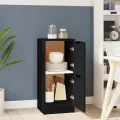 Buffet noir 30x30x70 cm bois d'ingénierie