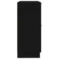 Buffet noir 30x30x70 cm bois d'ingénierie
