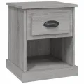 Table de chevet sonoma gris 39x39x47,5 cm bois d'ingénierie