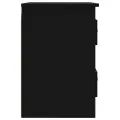 Tables de chevet murales 2 pcs noir 41,5x36x53 cm