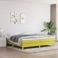 cadre de lit Vert 200x200 cm Tissu
