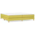 cadre de lit Vert 200x200 cm Tissu