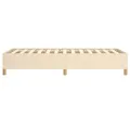 Cadre de lit Crème 80x200 cm Tissu