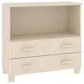 Buffet HAMAR Marron miel 85x35x80 cm Bois massif de pin