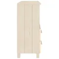 Buffet HAMAR Marron miel 85x35x80 cm Bois massif de pin
