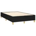cadre de lit avec matelas Noir 120x200 cm Tissu