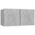 Ensemble de meuble TV 7 pcs Gris béton Aggloméré