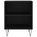 Tables de chevet 2 pcs noir 40x30x50 cm bois d'ingénierie