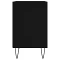 Tables de chevet 2 pcs noir 40x30x50 cm bois d'ingénierie