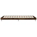 Cadre de lit chêne fumé 90x200 cm bois d'ingénierie