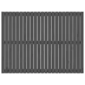 Tête de lit murale Gris 146,5x3x110 cm Bois massif de pin