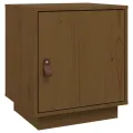 Table de chevet Marron miel 40x34x45 cm Bois de pin solide