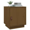 Table de chevet Marron miel 40x34x45 cm Bois de pin solide