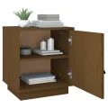 Table de chevet Marron miel 40x34x45 cm Bois de pin solide
