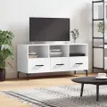 Meuble TV Blanc brillant 102x36x50 cm Bois d'ingénierie