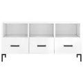 Meuble TV Blanc brillant 102x36x50 cm Bois d'ingénierie
